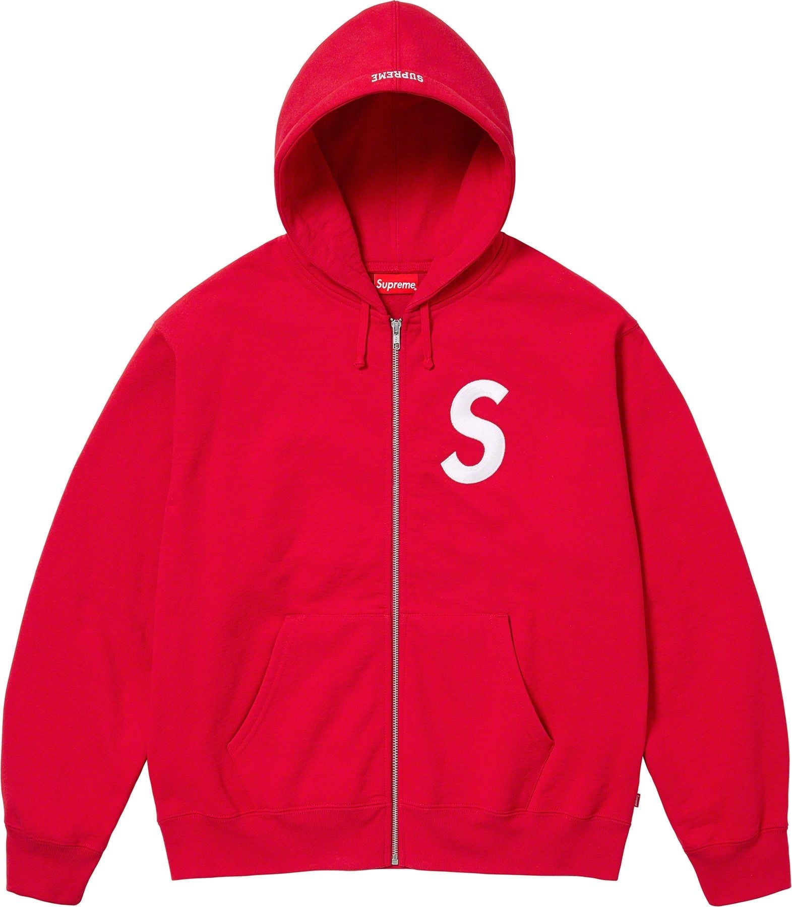 S Logo Zip Up Hooded Sweatshirt view 17